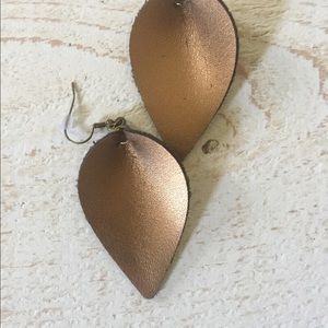 Joanna Gaines Style Genuine Leather Earrings